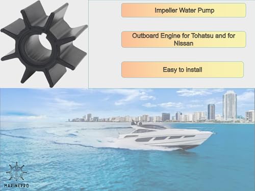 Image of Impeller Water Pump 334-65021-0 334650210M 18-8921 Outboard Engine for Tohatsu & for Nissan 9.9HP 15HP 18HP 20HP Boat Motor