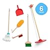 Melissa & Doug Dust Sweep Mop 6-Piece Pretend Play Set, Toddler Toy Cleaning, Pretend Play Home Cleaning, Kids Broom and Mop Set for Ages 3+ #3
