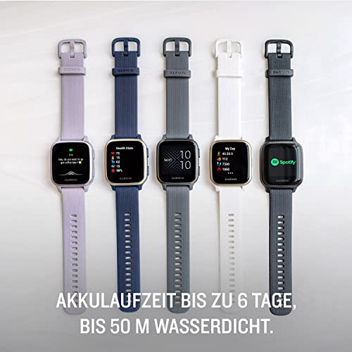 Garmin Venu Sq - wasserdichte GPS-Fitness-Smartwatch mit 1,3 Touchdisplay, Gesundheitstracker & Sport-Apps, Herzfrequenzmessung, Schlafanalyse, 6 Tage Akkulaufzeit, kontaktloses Bezahlen