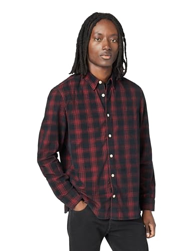 AllSaints Mens MANRAY LS Shirt Machine Blue XXL