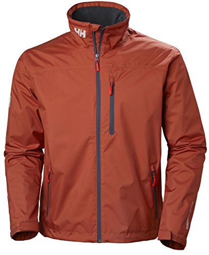 Image of Helly-Hansen mens Crew Midlayer Fleece Lined Waterproof Windproof Rain Jacket