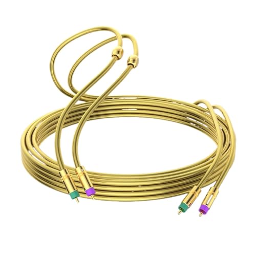 High-Performance Premium Hi-Fi Audio 2rca to 2rca Interconnect Cable A71 Silver Plated Stereo RCAA Cable(0.5m)