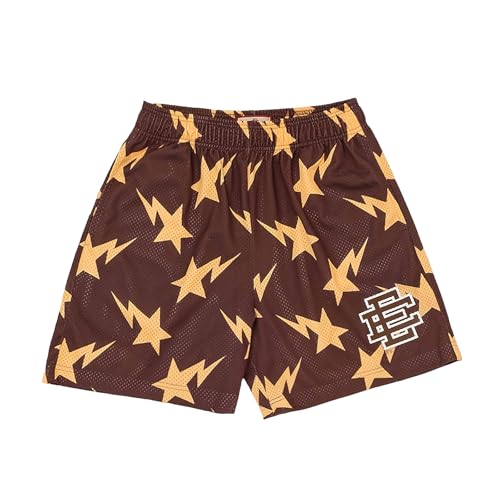 Shorts Mesh Pattern Printed Casual Sporty Cool Gym...