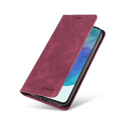 Capa Carteira Flip para Samsung Galaxy S21 FE Capinha de Couro com Suporte de Cartão Suporte Magnéti
