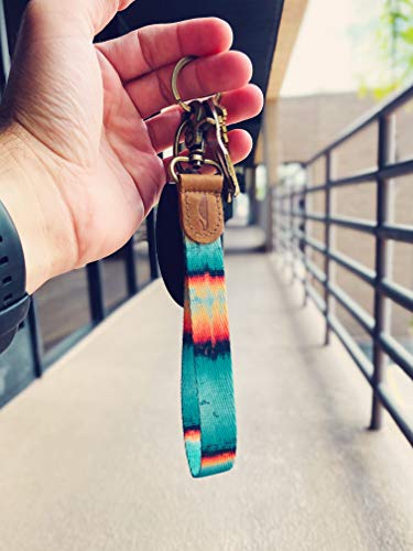 Image of POCKT Keychain Wristlet for Women and Men, Cute Wrist Lanyard for Keys, Short Key Chain Strap for Car Keys, Wallet, ID Badge & Phone | Grunge