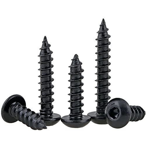 Image of Rely⇒VP INDUSTRIES (Pcs-25) M4x13mm Allen Button Cap Head Self taping Screw | Allen Button Cap Head Self Taping for Furniture Bolt Crib Bunk Bed Furniture Cot