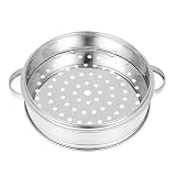BEBEMOKO Vaporera Inoxidable Multifuncional 25 Cm Cesta para Cocinar al Vapor para Verduras y Albóndigas Herramienta de Cocina Resistente para Hogar y Inauguraciones