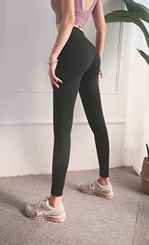 FCCRDS Yoga Pants Yoga Pants High Waist Lounge Legging Tight Yoga Leggings Tummy Control Fitness Pants Tightening Peach Buttock Tight Sportswear with Pockets(02,M Size)