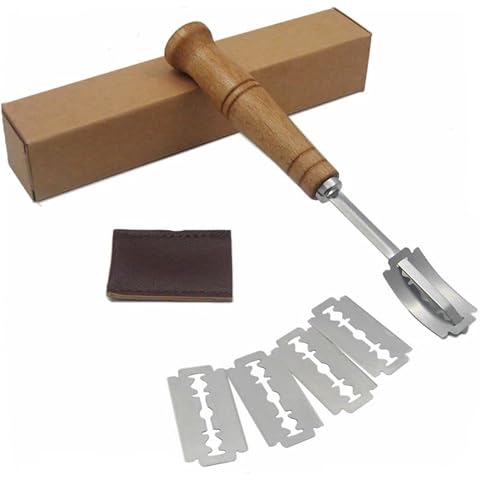 PIQIUQIU Cuchillo de Panadero con 5 Cuchillas de Afeitar Cover