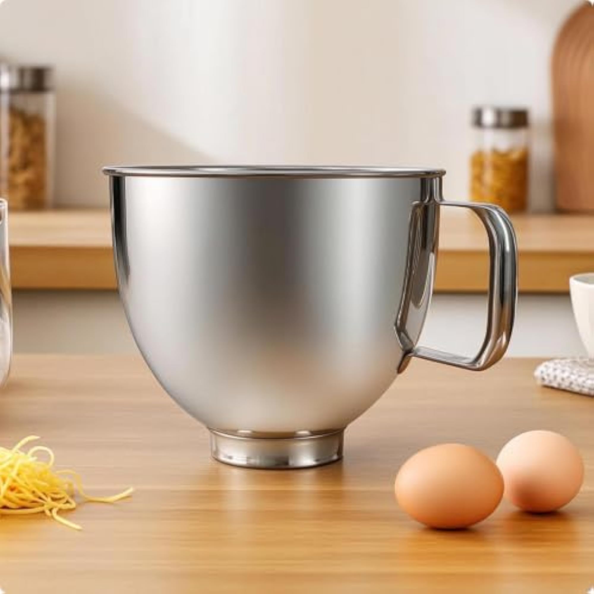 Handled Stand Mixer Bowl for Culinary Creators, Kitchen Use