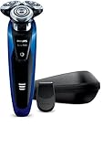  Philips SHAVER Series 9000 S9181/13 - Afeitadora (Máquina de afeitar de rotación, 2 año(s), Negro, Azul, Batería, Ión de litio, 1 h)