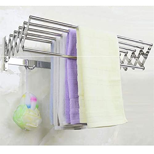 Plus d'étendoir encombrant grâce au support mural pour linge rétractable ZXQUEGF