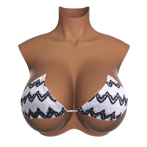 Zilasegy Silicone Breasts Forms,Fake Breastplate G Cup Fake Boobs for Crossdressers Transgender Drag Queen Cosplay(Plus Size)