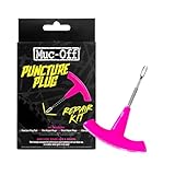 Muc Off Puncture Plug Repair Kit - Tubeless Tire Repair Kit for MTB/Road/Gravel Bikes - Tubeless Kit with Tire Plugger and Tire Plugs,Pink