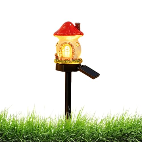 Luces solares de setas para jardín estacas LED de exterior para caminos decorativas 7