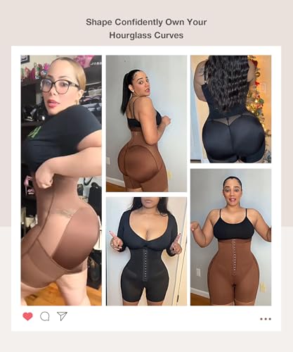 Image of Lover-Beauty Tummy Control Shapewear for Women Strapless Fajas Body Shaper Shorts Butt Lifter Girdle