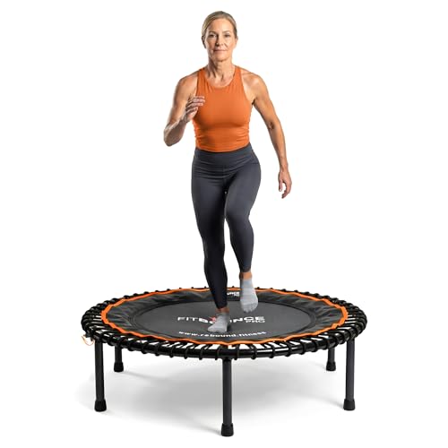 MXL FIT Bounce PRO Bungee Rebounder - Premium Indoor Mini Trampoline for Adults, Silent Low-Impact...