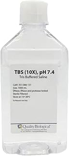 Quality Biological 351-086-491 Tris Buffered Saline, 10X, pH 7.4, 4L