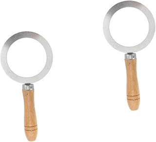 KICHOUSE 2pcs Cloth Washer White Ring Stainless Steel Washers Silicone Gasket Cake Ring Cutter Chef Cooking Torch Lighter Flame Metal Baking Ring Baking Cup Cover Cup Rim Protection Ring