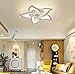 Plafonnier LED Ventilateur de Plafond Avec Éclairage Chambre Ventilateur Plafonnier Dimmable Avec Télécommande Chambre d'Enfant Ventilateur Lumières pour Salon Salle à Manger Bureau Lustre (A)