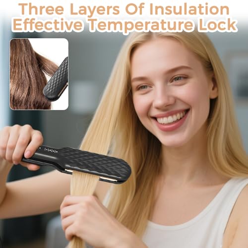 Rizador pelo ondas, Rizador de pelo automatico con 4 temperatura ajustables, Tenacillas pelo ceramica, Planchas del pelo, Plancha alisadora para rizos y alisados, para peinados esponjosos y con volume - imagen 6