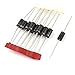 Aexit 10 Pcs Diodes 1.5KE30CA DO-201AE Transient Voltage Suppressor Schottky Diodes 1500W 30V