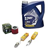 Hersteller-Nummer: 2412 BP7ES. Liefermenge der Zündkerzen: 2 Stück. Lieferinhalt des Wartungspaket inklusive Motoröl: 10W40 Motoröl 4 Liter + Ölfilter HF145 + 2 X Zündkerzen NGK BP7ES wird wie auf dem Produktbild abgebildet geliefert.
