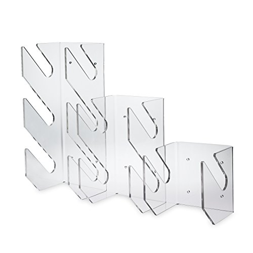 SOURCEONE.ORG Deluxe Tier Skateboard Storage Display Rack - Invisible Clear Acrylic Wall Mount Display - Thumbnail 3