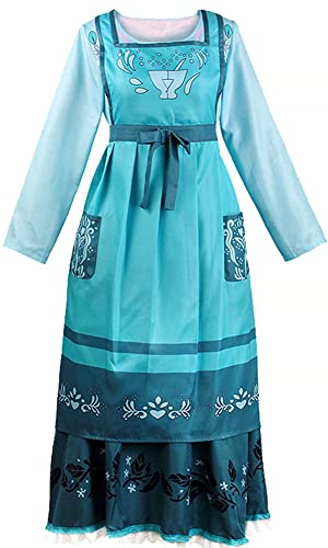 Deleventh Mirabel Mère Julieta Robe Adulte Enfant Déguisement Carnaval Halloween Anniversaire Fête pour Femme Fille Cosplay Mirabel Madrigal Famille Magique Fancy Dress up Costume Cover