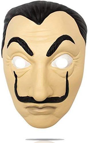 MGJP Masks Dali Premium Quality Mask Headband | as seen from the house of Money | Realistic Natural Latex, skin-friendly,, Light Weight, Hand Made and Environmentally Friendly