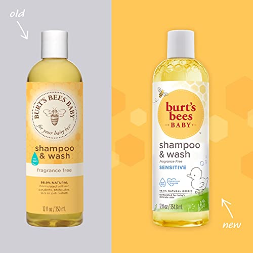 Burts-Bees-Baby-Shampoo-Wash-Fragrance-Free-Tear-Free-Baby-Soap-12-Ounce-Bottle-Pack-of-3
