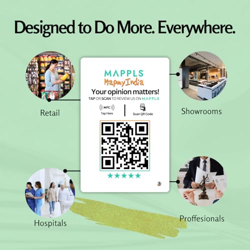 Mappls Review NFC Standee with NFC & QR Code by tinydabba - 7