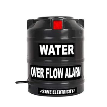 IPS Water Tank Overflow Alarm Siren with Voice Sound, Wired Sensor Security System Water Alarm Bell