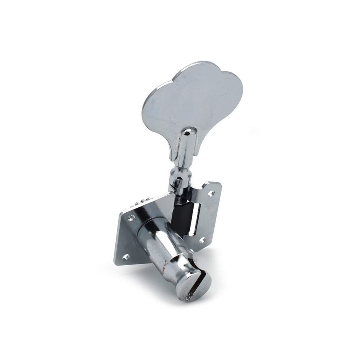 HEMOTON Electric Bass Sealed Tuners 4r Bass Tuning Pegs Guitar Machine Heads Knobs Silver Replacement for Old Tuners