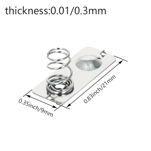 Fielect FLT20191105D-0025 20Pcs Aaa Battery Spring Plate Aaa Battery Positive Negative Conversion Spring Contact Nickeling Plate 21Mmx9Mm thumb #1