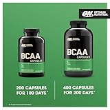 Optimum Nutrition BCAA Capsules, Amino Acids Tablets, 1000 mg of Essential Amino Acids BCAAs with L-Leucine, L-Isoleucine and L-Valine, Unflavoured, BCAA Supplements, 100 Servings, 200 Capsules - Image 5