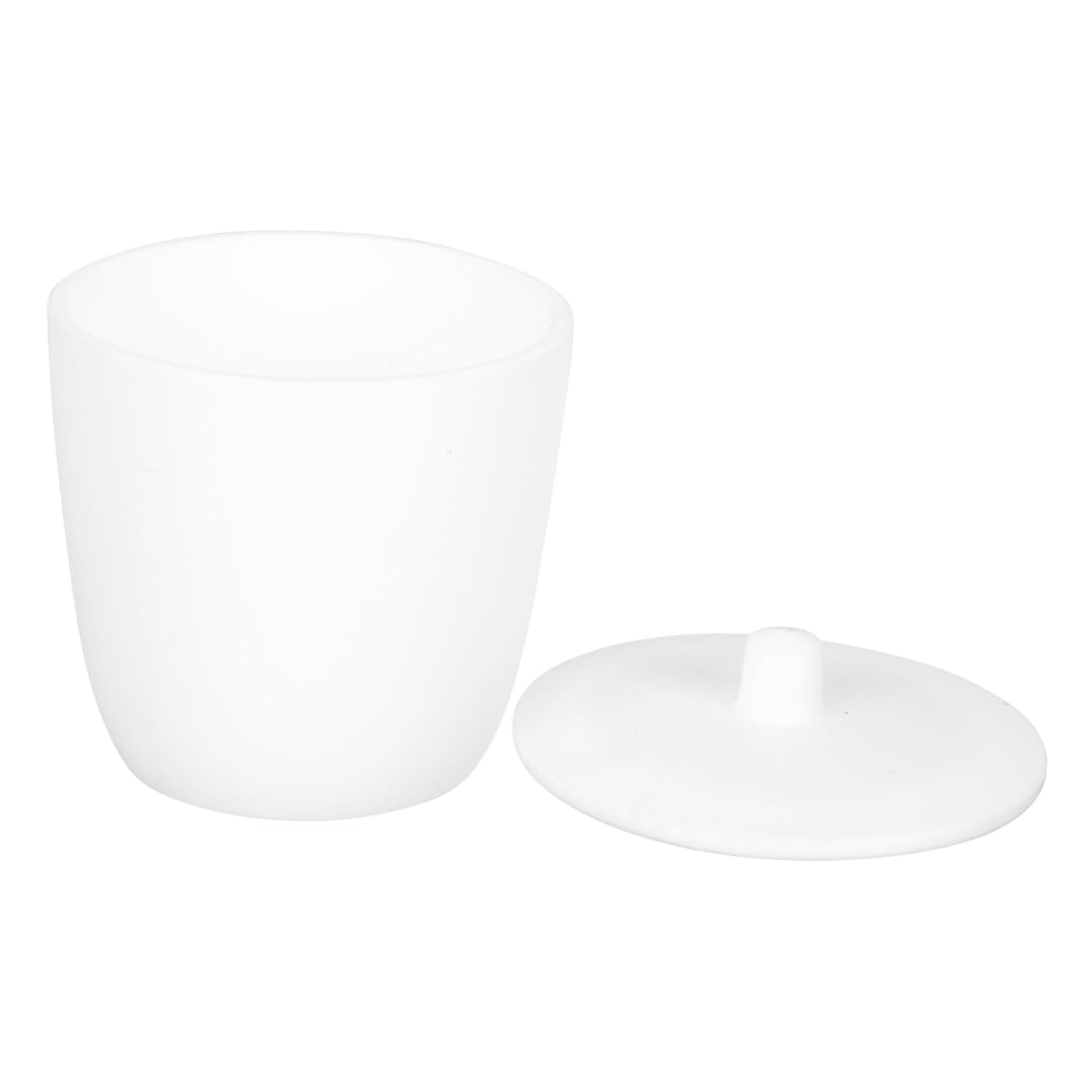 2pcs PTFE Crucible with Cover 100ml Capacity School Lab Melting Furnace Metal Casting Kit