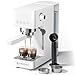 AMZCHEF Siebträgermaschine 20 Bar, Espressomaschine mit professionellem Milchaufschäumer, Klein Kaffeemaschine Espresso für Cappuccino, Latte & Macchiato, 1.5L Wassertank,Weiß