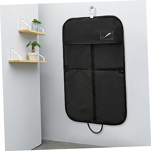 Portable Foldable Garment Bag for Business Suits Waterproof Suit Cover Hanging Hook Travel-Friendly Clothes Bag for Men Black3
