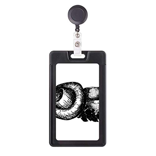 Porte-badge rétractable champignon pour infirmière et bureau