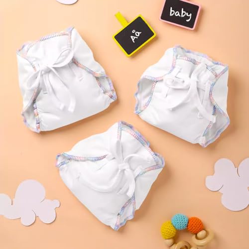 Image of SuperBottoms DryFeel Baby Langot 0-6 months l Organic Cotton Modern Baby Nappy l Mess-free Langot with Gentle Elastics l Super DryFeel Top Layer l Diaper-free Time Essential | 3 Pack