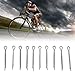 equlup Cotter Lock Pin, 10 pcs Bike Disc Brake Pads Lock Pins Stainless Steel Split Cotter Lock Pin Set 5mm x 40mm
