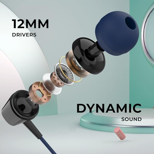Image of AROMA NB119 Giga Neckband Bluetooth | Upto 60Hrs Playtime, Dual Pairing, Fast Charging, Heavy Bass