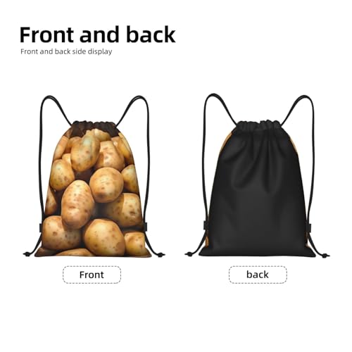 Drawstring Backpack Garden Potatoes Drawstring Bag Sports String Bag Gym Sackpack for Women Men3