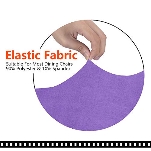 Image of SARAFLORA Office Chair Covers Stretch Washable Computer Chair Slipcovers for Universal Rotating Boss Chair Large Size, Light Purple