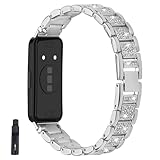 【Modello compatibile】Acciaio Inossidabile in Metallo Cinturino Compatibile con Huawei Band 8/Huawei Band 9/Huawei Band 10. Si prega di scegliere il modello e la dimensione dell'orologio corretti prima dell'acquisto. Nota: nessun orologio incluso.