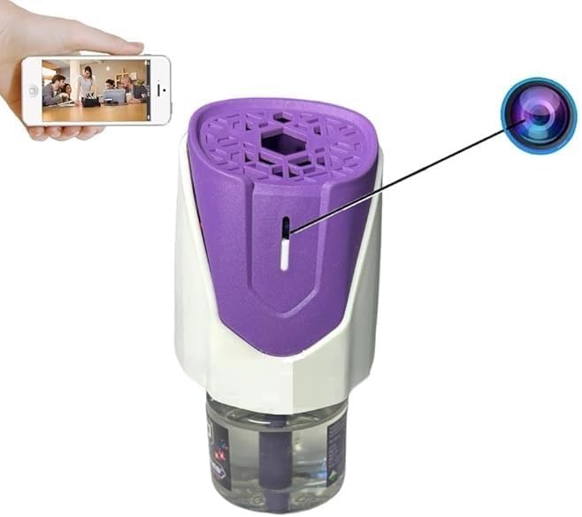 1080P Mosquito Lamp WiFi Camera Security Nanny Cam with Live Audio & Video Recording Camera