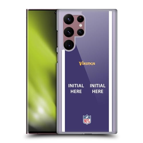 Coque NFL Minnesota Vikings rigide personnalisable compatible avec Samsung Galaxy S22 Ultra 5G