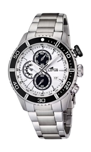 Chronomètre précis avec la montre homme Lotus en acier