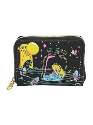 Portefeuille Alice Disney Loungefly phosphorescent lueur dans le noir